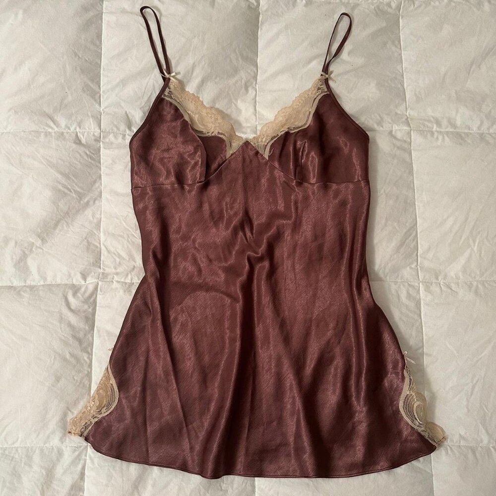 boundaries brown lace slip